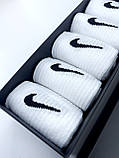 Високі чоловічи Шкарпетки Nike - Білі - Подарунковий набір у коробці 5 пар, фото 4