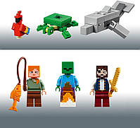 Конструктор LEGO Minecraft Пригоди на піратському кораблі 386 деталей (21152), фото 4