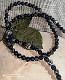 Четки вирвиці с обсидианом 108 бусин,  от студии  LadyStyle.Biz, фото 4