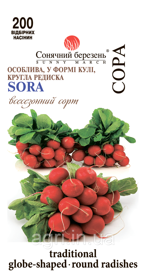 Редис Сора (Німеччина), 200шт.