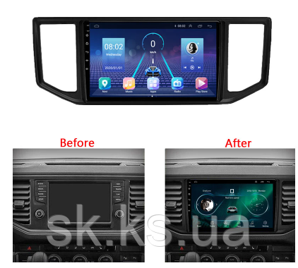 Junsun 4G Android магнитола для Volkswagen VW Amarok Crafter Van Man 2017-2021, фото 1