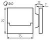 Світильник підсвіка сходів вбудоваиний 220V 6500к Сталевий SABIK LED AC-CW Kanlux, фото 3