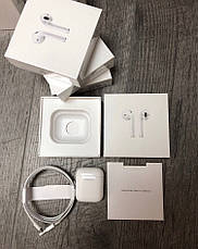 Навушники Apple АirPods 2 Original series 1:1 Bluetooth + Чохол у Подарунок, фото 3