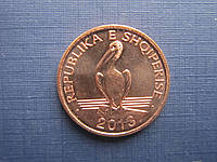 Монета 1 лек Албанія 2013 фауна пипка-петкан стан