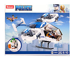 Конструктор Sluban M38 - B0823 Поліцейський вертоліт, 161 деталь, 2 фігурки