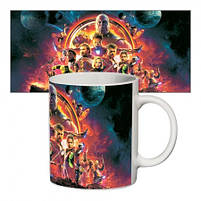 Чашка з принтом "Marvel", супергерої, Кружка керамическая "Империя Марвел", фото 2