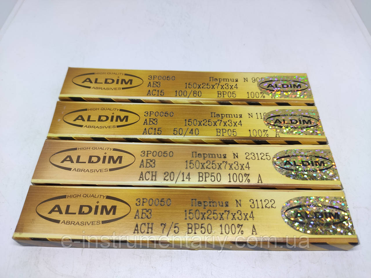 Набір алмазних брусків ALDIM МФФ із 4 шт 150х25х7х3