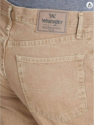 Джинси Wrangler Regular Fit - Khaki, фото 3