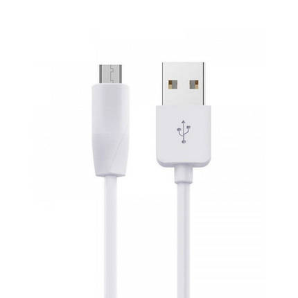 Кабель Hoco X1 Pisces Cable USB to MicroUSB 2A 2m White, фото 1