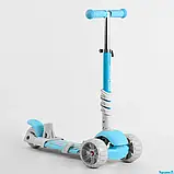 Самокат 5в1 B-3047 (1) Best Scooter, із захисним бампером, PU колеса 120х50мм зі світлом, в коробці, фото 4
