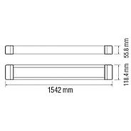 Лінійний світильник 90Вт світлодіодний вологозахищений 90W IP65 6400K OKYANUS-90, фото 4