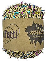 Рафія CONFETTI для плетіння сумок та капелюхів світлий беж з різнокольоровим