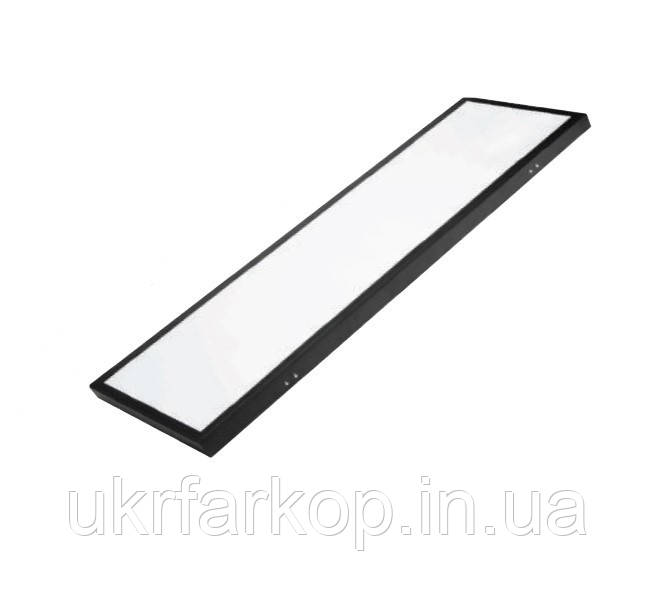 Світильник світлодіодний накладний стельовий 1200х300 SMD LED "PROTEUS-48" 48 Вт 6400K чорний