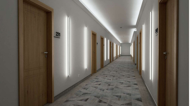 Настенный Двухсторонний линейный LED светильник фото