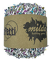 Рафія CONFETTI для плетіння сумок та капелюхів білий з різнокольоровим