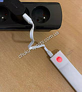 Ультратонка LED лампа - світильник на магнітах з датчиком руху та акумулятором із USB  зарядкою (60 см), фото 2