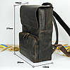 Чоловічий рюкзак №2 з натуральної шкіри колір Чорний, фото 6
