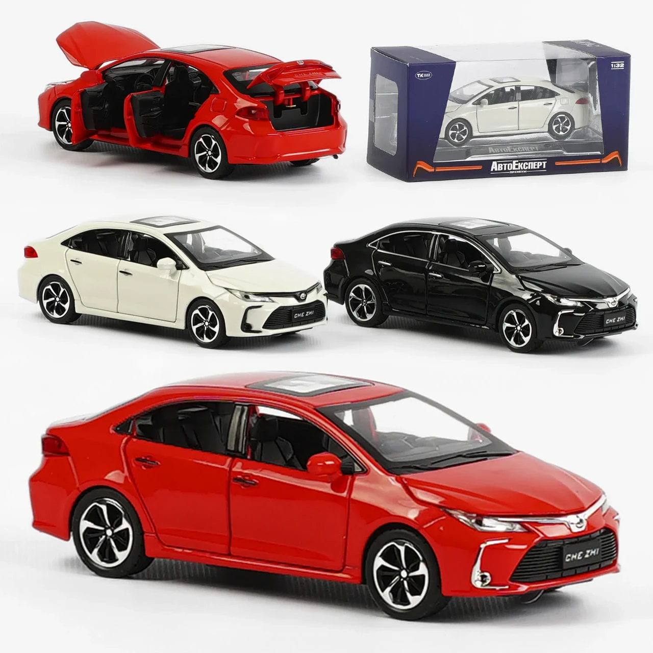 Машина металопластик GT 6258 (72/2) "Авто Експерт", 3 кольори, 1:32, світло, звук, інерція, відчиняю, фото 1