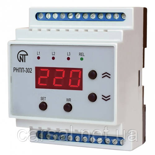 Купити Трифазне реле напруги та контролю фаз, NOVATEK ELECTRO, РНПП-302 ...