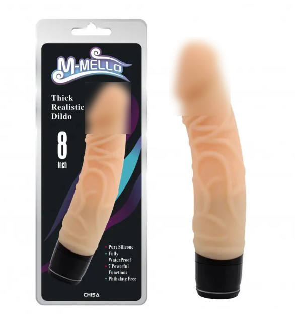 Вібратор мультишвидкісний із венами Thick Realistic Dilio | Puls69, фото 1