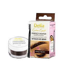 Мило для укладання брів Delia Eyebrow Expert Perfect Shaper Eyebrow Soap, Коричневий