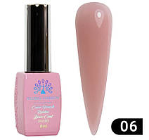 Кольорова френч база для гель лаку Global Fashion, Color French Base Coat 8 мл, 06