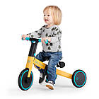 Триколісний велосипед біговіл 3в1 KiderKraft 4TRIKE Flower Blue, фото 4