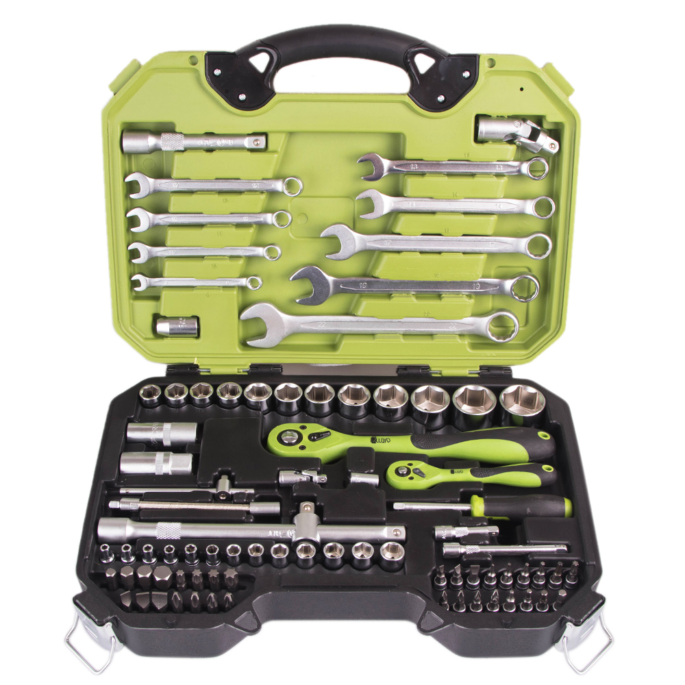 Універсальний набір інструменту з 82 предметів 1/4"&1/2". ALLOID, фото 1