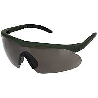 Тактические баллистические очки SWISSEYE Raptor + 3 линзы оливковые 15620001