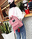 Рюкзак жіночий вельветовий з брелоком зірочка, фото 10