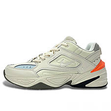 Кросівки жіночі осінні Nike Air Monarch 1 шкіряні зі шнурівкою молочні демі осінь/весна, фото 2