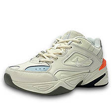 Кросівки жіночі осінні Nike Air Monarch 1 шкіряні зі шнурівкою молочні демі осінь/весна, фото 3