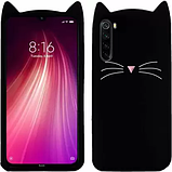 3D Чохол для Xiaomi Redmi Note 8 Котик з вушками і вусиками, фото 2