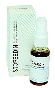 STOPSEDIN - спрей для відновлення натурального кольору волосся (Стопседін)