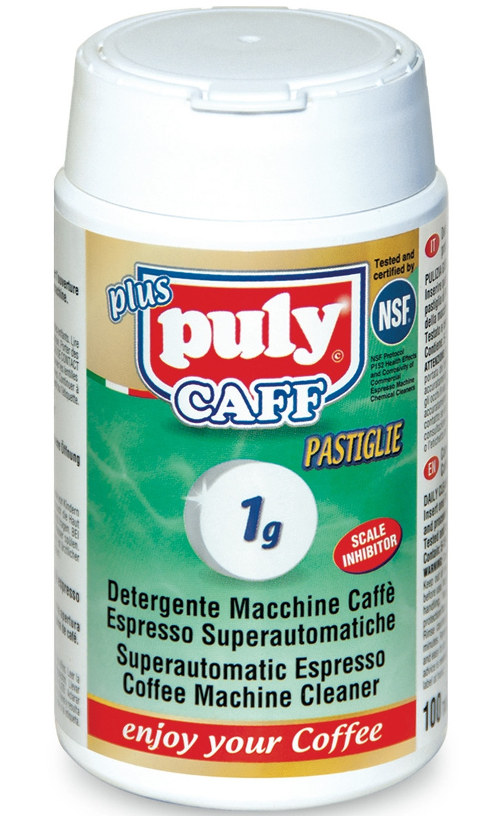 Таблетки для чищення кавомашини Puly Caff 100 шт по 1г NSF
