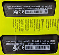 Оперативна пам'ять Corsair DDR5 64(2x32GB) 6400 MT/s 32-40-40-84 (CMK64GX5M2B6400C32) Новий, фото 3