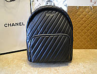 Женский кожаный рюкзак Michael Kors Майкл Корс черный, городской рюкзак, рюкзак с логотипом