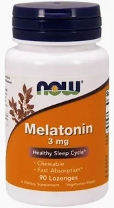 NOW Melatonin 3 мг 90 жув.таб