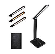 Настільна лампа, світильник настільний світлодіодний, LED, 10 Вт, 2700K, 4100K, 6500K, 700Lm, Чорний, фото 6