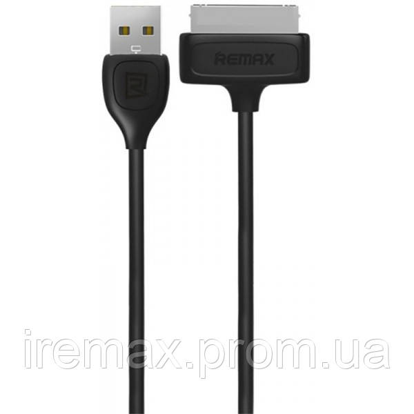 Кабель Remax RC-006i4 USB Light iPhone 4 4s 30pin 1м чорний