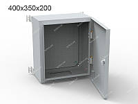 Бокс монтажный навесной 400x350x200, металлический с монтажной панелью IP54, ЯМ-06