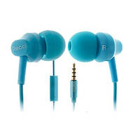 Навушники вакуумні провідні з мікрофоном Recci REW-C01 Arioso сині