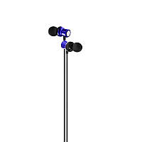 Навушники вакуумні провідні з мікрофоном Recci REW-A01 Melody сині