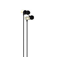 Навушники вакуумні провідні з мікрофоном Recci REW-A01 Melody золоті