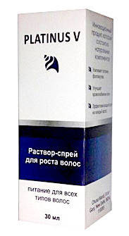 Platinus V - розчин-спрей для росту волосся (Платінус В), вітамінний комплекс для всіх типів волосся, фото 1