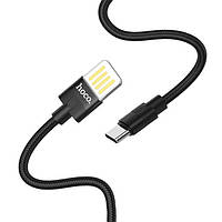 Кабель Hoco U55 Pisces Cable USB to Type-C 2,4A 1m Black