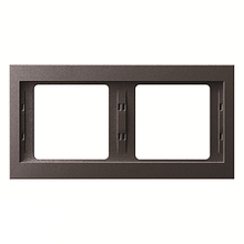 Рамка 2Х, горизонтальна, Berker K.1 Антрацит