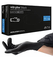Нітрилові рукавички розмір М (7-8) чорні Nitrylex® PF BLACK М (7-8)