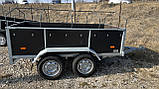 Двохосний прицеп до легкової машини, 2,5м х 1,25м х 0,6м, цинк, категорія В, фото 4