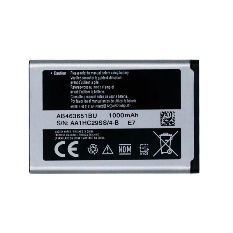 Батарея Samsung AB463651BU / AB463651BE (S3650, S5550, S5560, S5600, S5603, S5603, S5620, S7070, S7220, S7220, S1940)